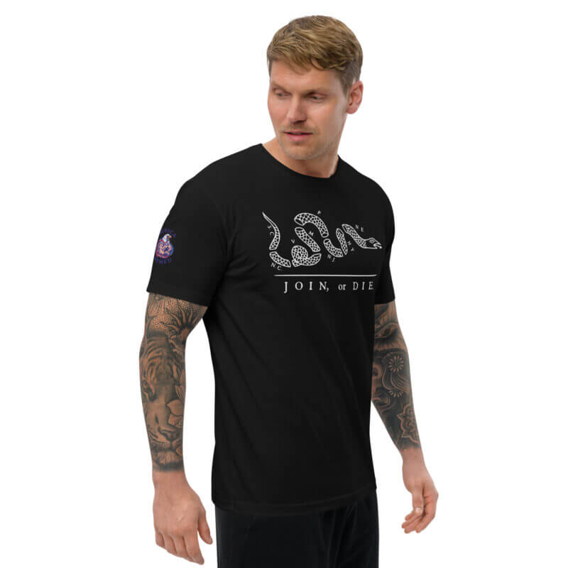 White Join Or Die Short Sleeve T-shirt - Image 3