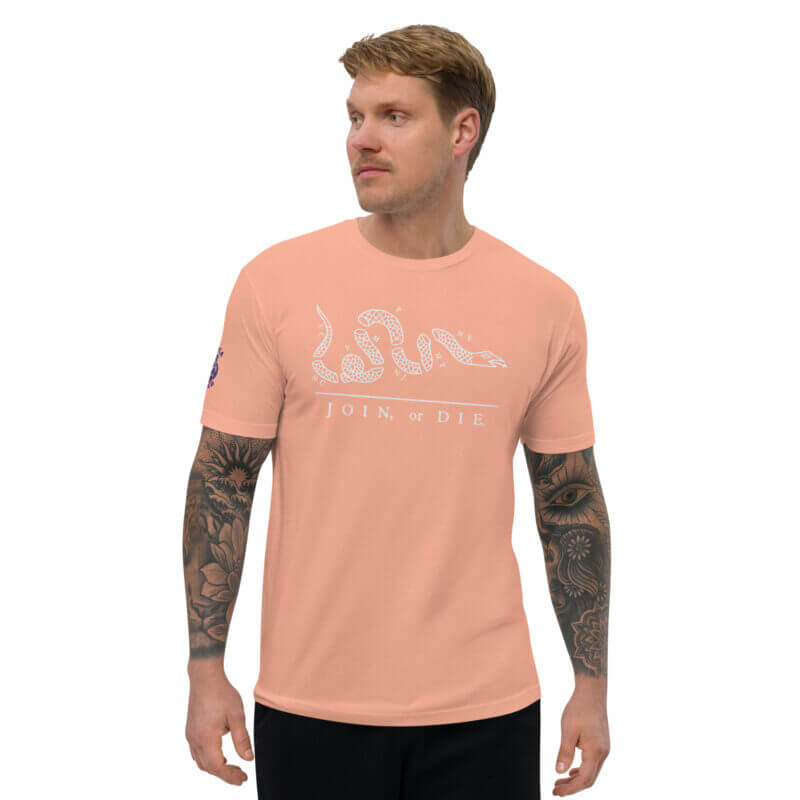 White Join Or Die Short Sleeve T-shirt - Image 13