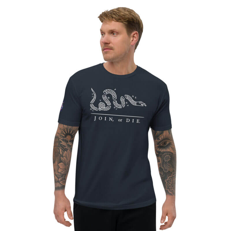 White Join Or Die Short Sleeve T-shirt - Image 4