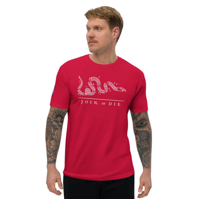 White Join Or Die Short Sleeve T-shirt - Image 7