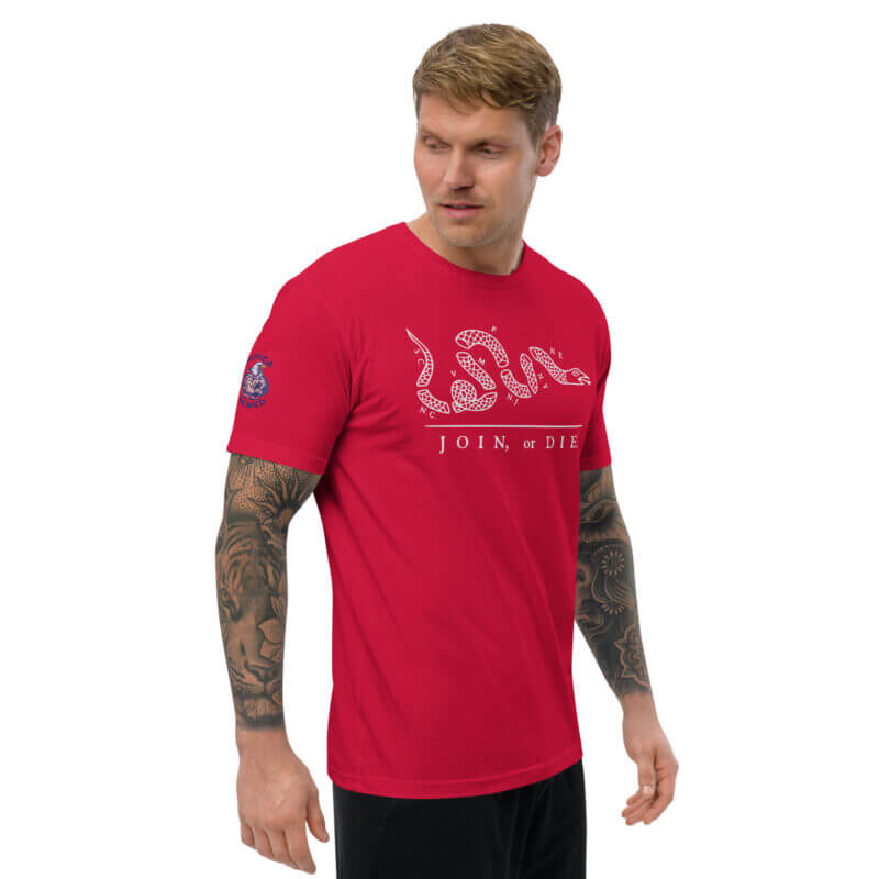White Join Or Die Short Sleeve T-shirt - Image 9
