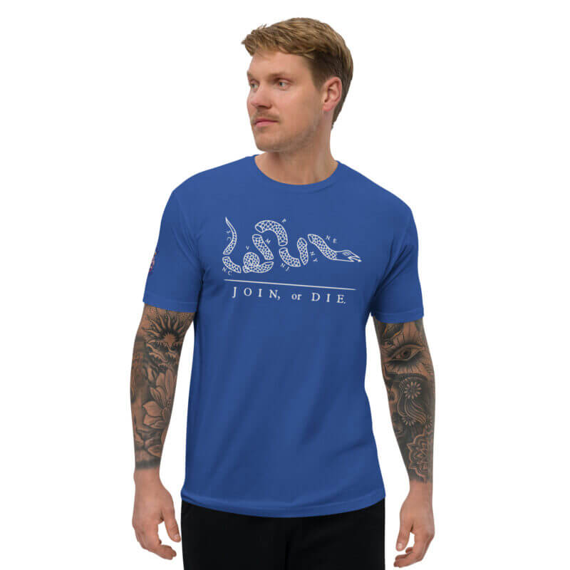 White Join Or Die Short Sleeve T-shirt - Image 10