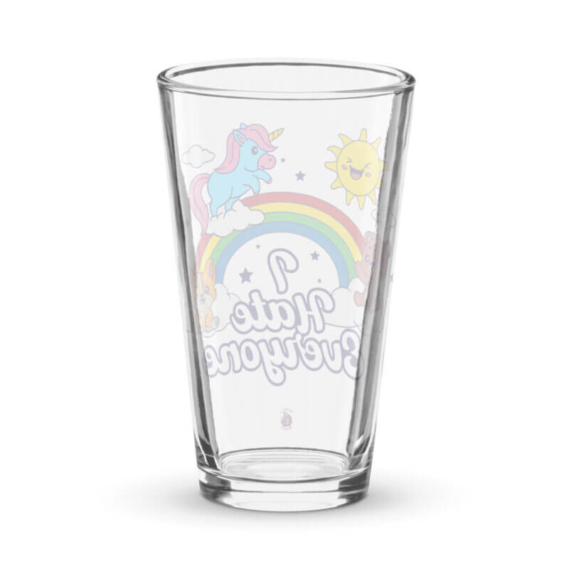 I Hate Everyone Shaker pint glass - Image 2