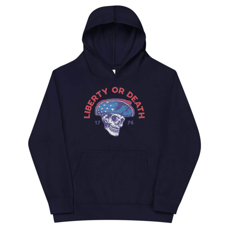 Kids Liberty Or Death fleece hoodie