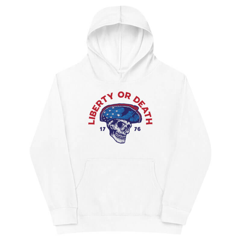 Kids Liberty Or Death fleece hoodie - Image 7